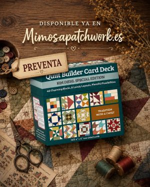 caja edición especial "quilt builder card deck" de Kim Diehl