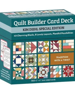 caja edición especial "quilt builder card deck" de Kim Diehl