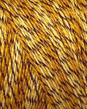 hilo sparkle pearl algodón matizado amarillos con brillos